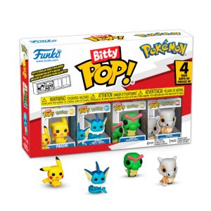 Pikachu-Vaporeon-Caterpie-Cubone Bitty Pop!