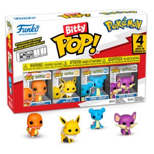 Charmander-Jolteon-Lapras-Rattata Bitty Pop!