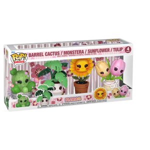 Barrel Cactus/Monstera/Sunflower/Tulip 4Pack - Flora (Aproximadamente Octubre/26) *LEER CONDICIONES*