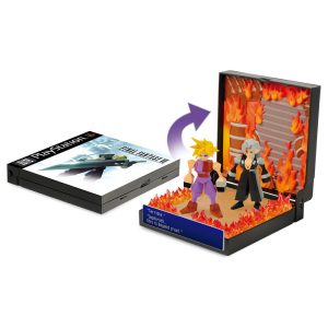 Diorama Cloud & Sephiroth Burning at Nibelheim Final Fantasy VII Playstation Console Heroes (Aproximadamente Septiembre/26) *LEER CONDICIONES*